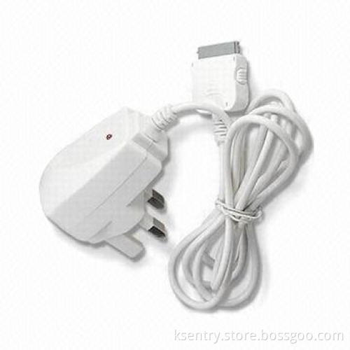 Travel Home AC Power Wall Charger Adapter with 5V 1A Output Power, Suit for iPhone 3G/3GS/4 and iPod